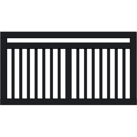 Plus Zaun Linea 150 x 80 cm RAL 9005 Schwarz (1/3)