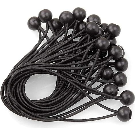 Rubber Bungee Cord with Ball 20 cm, 40 Pcs (1/5)