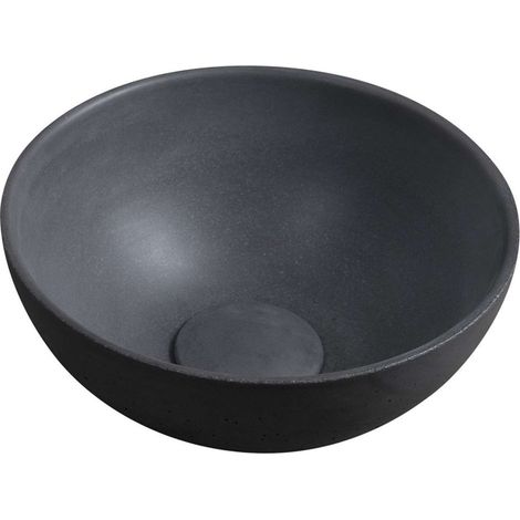 Sapho Small - Aufsatz-Handwaschbecken, Durchmesser 26 cm, ohne Überlauf, Anthrazit MR26016 (1/5)