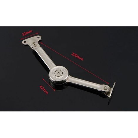 Ferrure Pour Abattants - Angle Réglable 75 À 100 Degrés - Pour Cadres Bois Ou Alu - Hauteur 300 À 900 Mm - 1 Pièce (1/5)