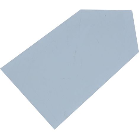 Eclisse d'angle alu couvertine gamme à coller 27cm blanc 9016 lisse (1/4)