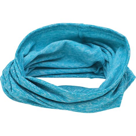 Cache-cou d'hiver en nylon bleu, multifonctionnel, pour les sports de plein air et le cyclisme. Écharpe de cou épaisse et résistante, idéale pour le vélo. (1/5)