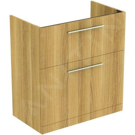 Ideal Standard i.Life A - Meuble de lavabo, 800x440x853 mm, 2 tiroirs, chêne naturel T5274NX (1/5)