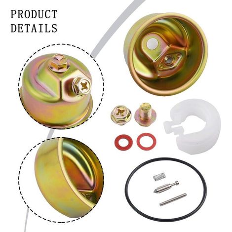 Kit carburateur pour moteurs Honda avec cuve aiguille flotteur joint joint broche compatible avec générateurs tondeuses à gazon (1/3)