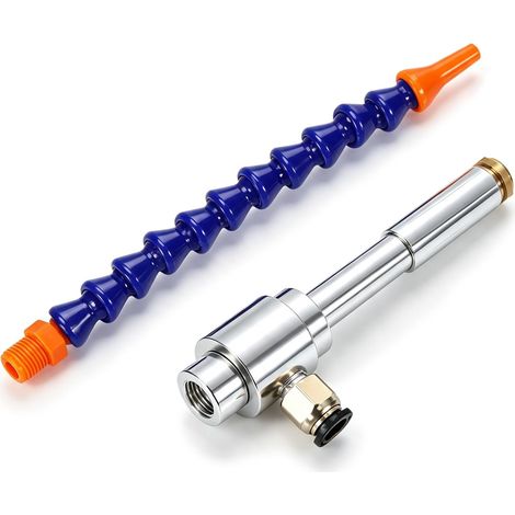 Pistolet à air froid de 130 mm, mini pistolet de refroidissement à air froid en alliage d'aluminium, refroidisseur à tube flexible avec tuyau flexible de 8,3 pouces (1/5)