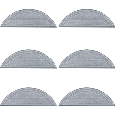6 pièces Essuettes Accessoires Microfibre Essuettes pour Roborock Q10 S5+, pour Roborock Q10 S5 Robot Aspirateur de rechange Ensemble de foulard (1/5)