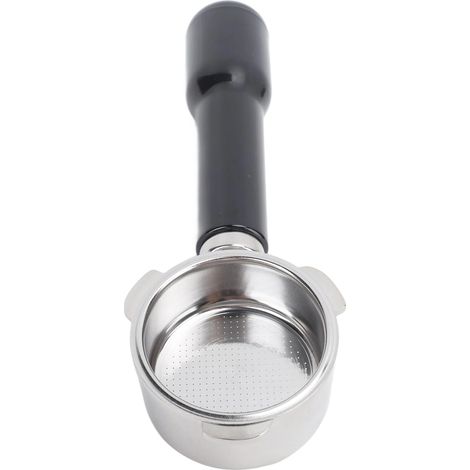 Porte-filtre à espresso sans fond, 51 mm, en acier inoxydable, avec panier-filtre pour une extraction visuelle et une utilisation par les baristas.-AquaForge (1/5)