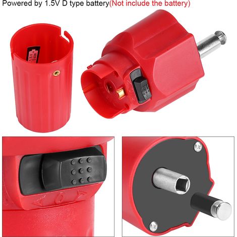 Moteur rotatif pour barbecue 1,5 V rouge, construction robuste, support de rôtissage, accessoire (1/5)