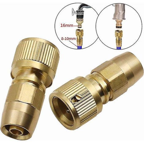 All-copper Thread Quick Connector Garden Irrigation Connector Faucet Nozzle Adapter Telescopic Water Pipe Joints (1/5)