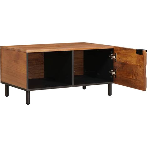 Table basse Marron 80 x 50 x 40 cm Bois de mangue massif (1/5)