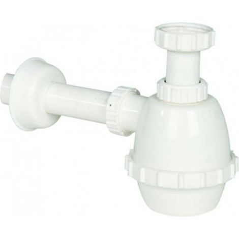Sifone 1 Via Per Lavello Inox Senza Piletta (1/2)