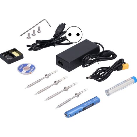 Kit de fer à souder portable avec accessoires de soudage en acier inoxydable, comprenant une pointe de soudage, 100-240V, prise SQ-001EU. (1/5)