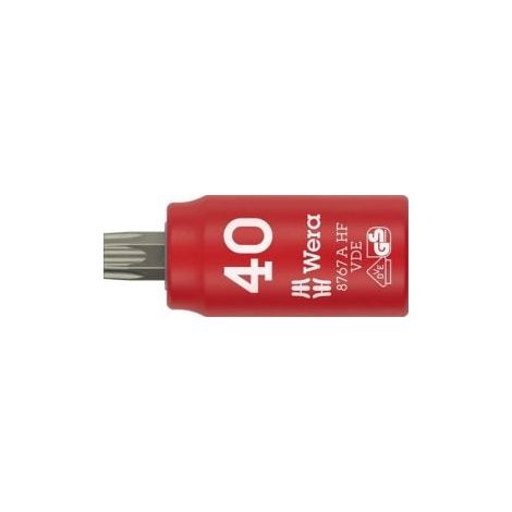 Punta  de  vaso  8767  A  VDE  HF  1/4  pulgadas  TX  40  L.36mm  WERA (1/5)