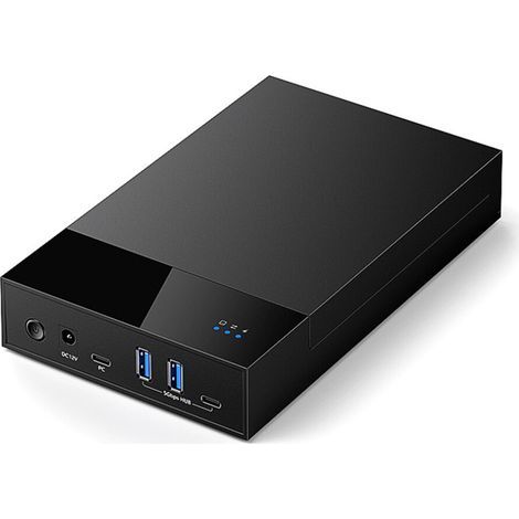 Station d'accueil USB 3.0 vers disque dur SATA 3,5 pouces, compatible avec les disques durs externes SSD/HDD 2,5 pouces (jusqu'à 20 To) - Prise britannique. (1/3)