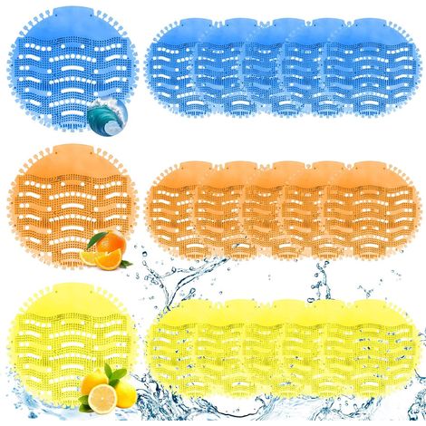 Pack of 18 Male Urinal Filters, Anti-Splash, Freshness 30+ Days (1/5)