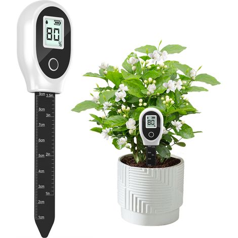 Testeur de sol, humidimètre pour sol avec échelle, hygromètre portable pour plantes en pot, jardins et pelouses (1/5)
