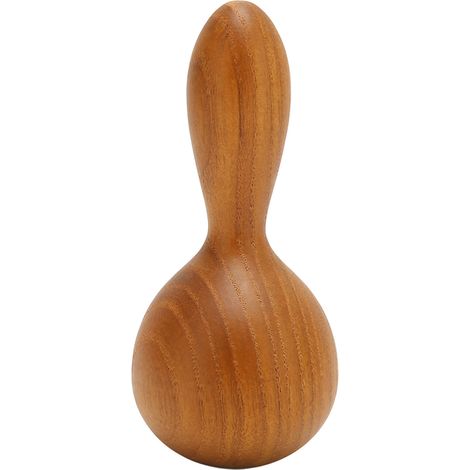 Marteau de massage aux huiles essentielles SPA Dragueur de méridiens Bâton de massage à raclage Bâton de massage en bois pour bain de lait Masseur thérapeutique et relaxant à bille ronde (1/5)