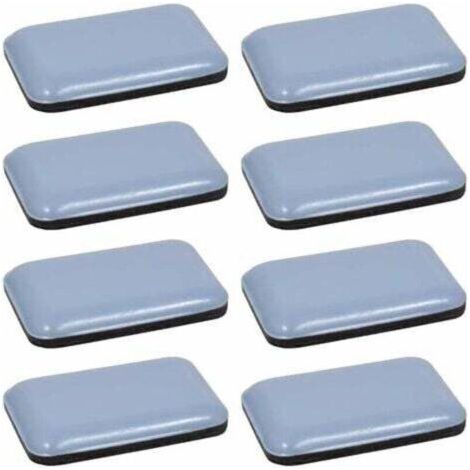 8x Patin glisseur téflon Teflon PTFE autocollant adhésif rectangulaire 35 x 25 mm Protection Sol Parquet Pied Chaise Meuble