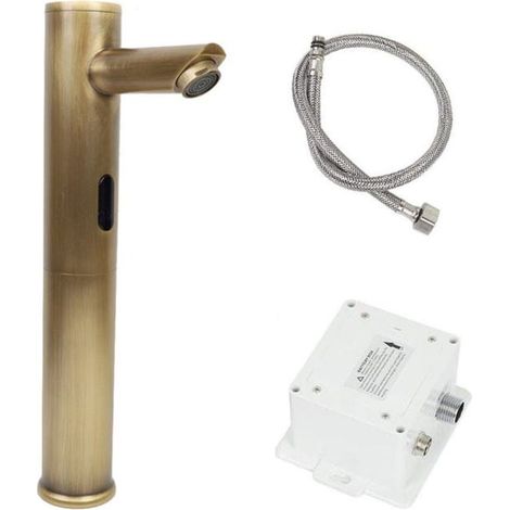 Robinet intelligent à capteur infrarouge, en laiton, avec distribution automatique d'eau chaude et froide. (SKU produit : 98412645 SKU Offre : mwj25.11.4-1) (1/5)