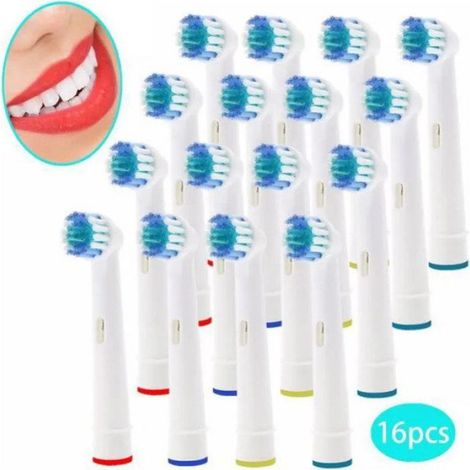 Tete De Brosse A Dents Electrique - Precision Clean - Compatible Oral B - 16 Unites (1/4)