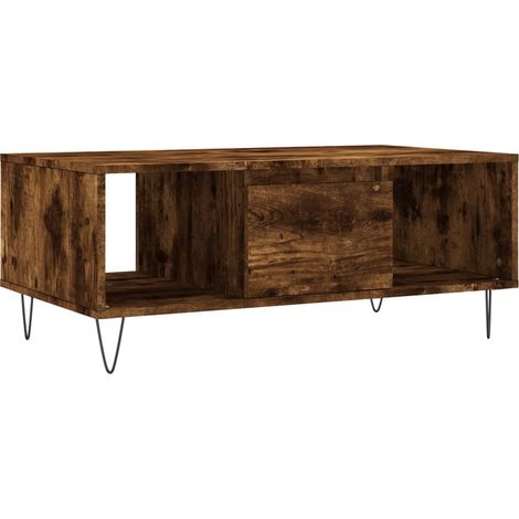 Maison Exclusive - Tavolino da Salotto Rovere Fumo 90x50x36,5 cm Legno Multistrato
