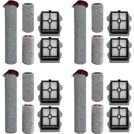 Lot de 4 pièces de rechange pour aspirateur Roborock Dyad Pro/Dyad Pro Combo : brosse rotative et filtres HEPA. (1/5)