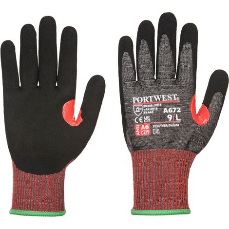 Guante CT200 AHR13 resistente máxima protección al corte F, galga 13 A672 XXL