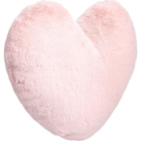 Coussin décoratif en polyester, 40 x 52 cm, cœur rose (1/4)