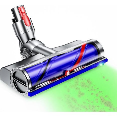 Spazzola compatibile con gli aspirapolvere Dyson V7 V8 V10 V11 V15, testina flessibile e girevole a 180° per aspirapolvere Dyson con luci LED per pavimenti duri e tappeti (1/5)
