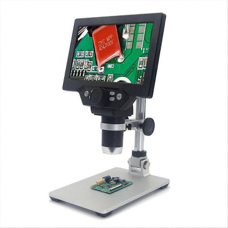 Tragbares USB-Digitalmikroskop mit 1200-facher Vergrößerung, 7-Zoll-LCD-Bildschirm und Video-Lötfunktion (1/5)
