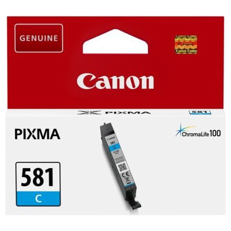 Cartouche jet d'encre Canon CLI-581C - Cyan - Jet d'encre - 259 Pages