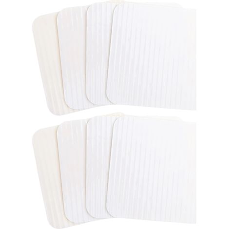 Lot de 8 sous-tapis antidérapants et lavables, anti-enroulement, pour sols en bois et carrelages. Dimensions : 10 x 10 cm.