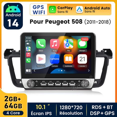 10.1 pouces Carplay Autoradio pour Peugeot 508 Android 2+64GB JUNSUN (1/5)