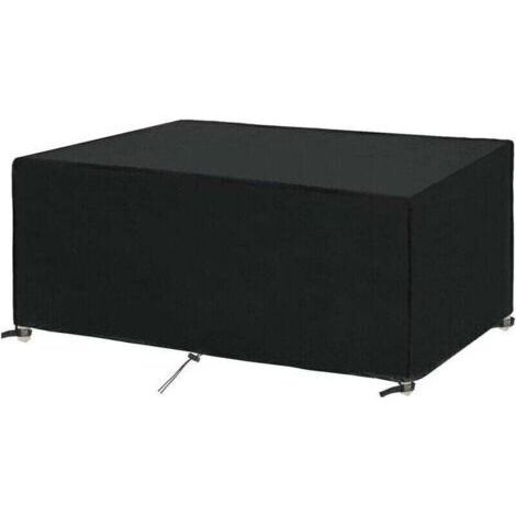 Housse de protection pour salon de jardin 180x100x75cm, imperméable et coupe-vent, résistante aux UV et au froid. (1/3)