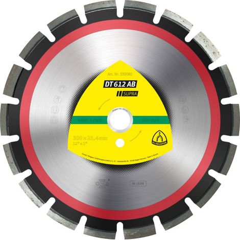 Disque diamant 300x2.8x20mm mixte DT612AB Klingspor (1/2)