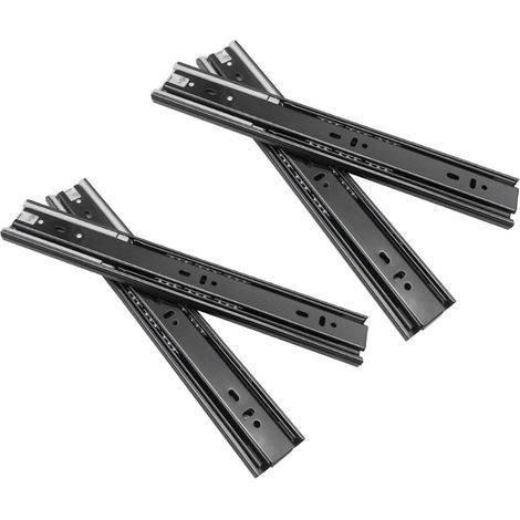 1 Paire de Glissières de Tiroir à Roulement à Billes en Acier 12"(30cm) Extension Complète à Fermeture en Douceur pour Cté de Tiroir,Tablette Coulissante Fixe ou Autres Meubles Coulissants,Capacité de (1/5)