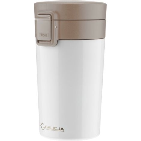 Mug isotherme ALICIA en acier inoxydable et plastique, 300 ml, couleur beige