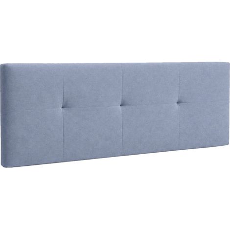 Home Heavenly® - Cabecero cama tapizado JENSEN, acolchado, cama individual o matrimonial, no incluye herrajes  105 cm Color: Gris (1/5)