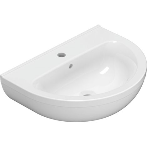 Lavabo en céramique 60x45 cm Globo Grace GRN60BI  Blanc - Céramique - Standard