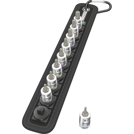[NEUWERTIG] B-Ware Wera Steckschlüssel Set Bitnuss Torx Einsatz Textilgurt Klettstreifen Werkzeug