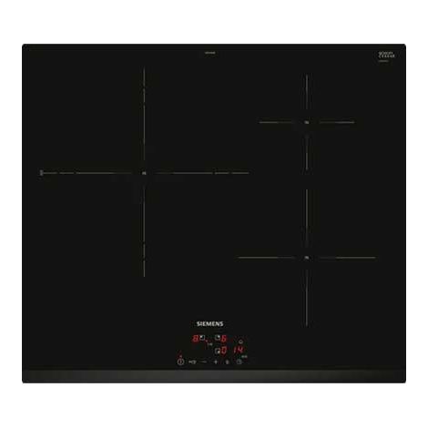 Placa de cocción por inducción - SIEMENS - EH631BDB6E - 60 cm - 3 zonas - EasyTouch frontal