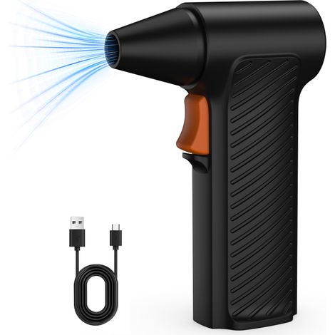 Ventilador portátil turbo con conducto de 110.000 RPM, ventilador de chorro de litio, limpiador portátil para coches, soplador multifuncional, herramienta de limpieza de teclados