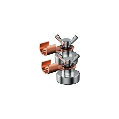 Lntyq support de soudage magnétique, aimant de terre de soudage 2 outils de serrage au sol pour support de soudage - Brides fortes de soudure d'électrode d'en cuivre du magnétisme