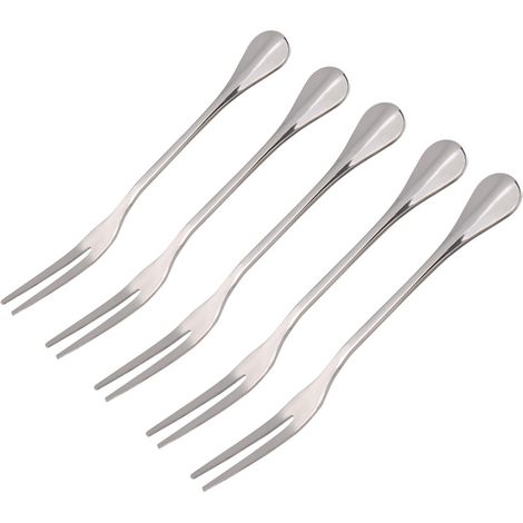 Lot 5 fourchettes barbecue acier inoxydable 44g – facile nettoyer – cuisine extérieur