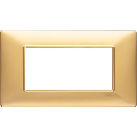 VIMAR - 14654.25 Placca 4M oro opaco