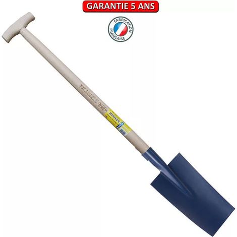 Louchet Senlis bemalt 30 cm - gefräster Krückengriff 80 cm OUTILS PERRIN