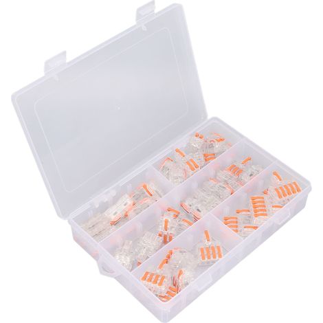 40-teiliges Schnellverbinder-Set für elektrische Leitungen, kompakte PC-Kupferverbinder, Hausverkabelungsset (1/5)