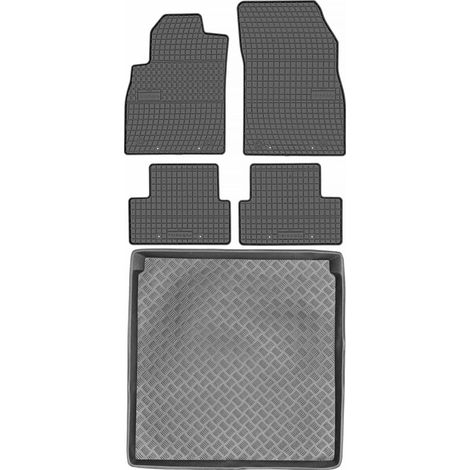 Juego de alfombrillas de goma para coche y maletero para Opel Astra IV J Kombi (2009-2015).