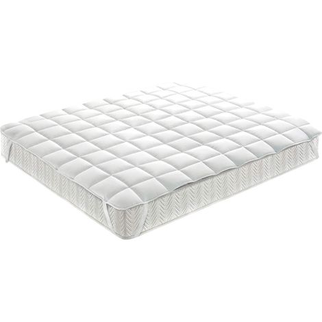 Topper Coprimaterasso Imbottito Antibatterico Matrimoniale Correttore Materasso SV (1/4)