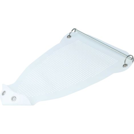 vhbw Universal Bügeleisensohle Textilschutzsohle Bügelschuh Antihaft-Bügelsohle Anti-Glanz-Sohle für Bügeleisen Bügelstation (Weiß, Stärke: 0.5 mm) (1/5)